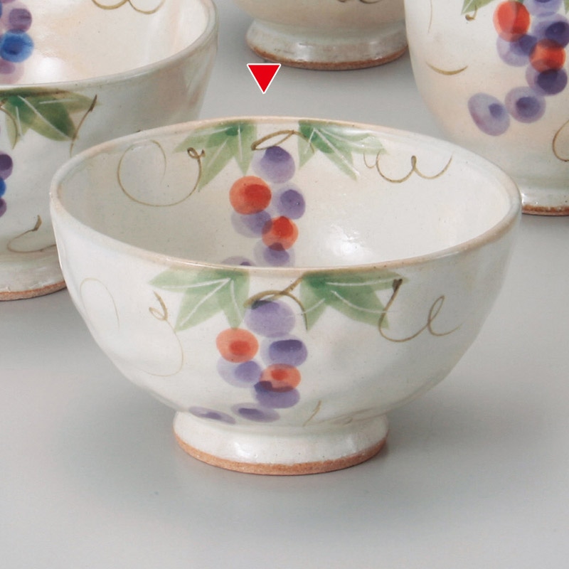 山万 41340-510 粉引ぶどう飯碗 小 1個（ご注文単位1個）【直送品】