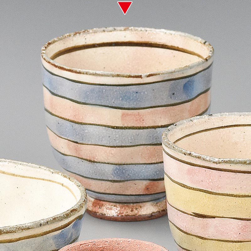 山万 41425-510 こま筋野郎湯呑 大 1個（ご注文単位1個）【直送品】