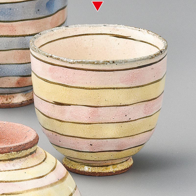 山万 41426-510 こま筋野郎湯呑 小 1個（ご注文単位1個）【直送品】