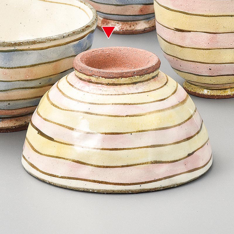 山万 41428-510 こま筋野郎飯碗 小 1個（ご注文単位1個）【直送品】