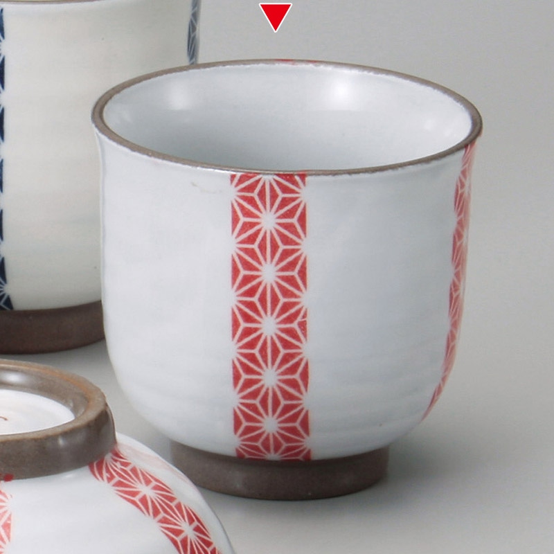 山万 41438-400 刺子赤湯呑(小) 1個（ご注文単位1個）【直送品】