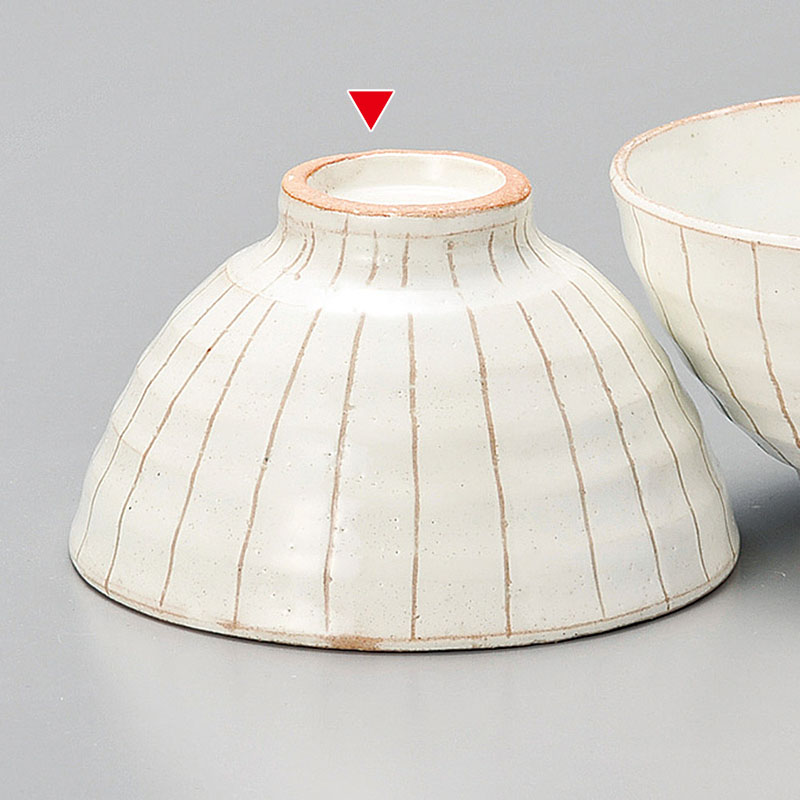 山万 41806-570 白十草飯碗 大 1個（ご注文単位1個）【直送品】