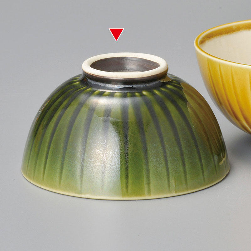 山万 41616-570 織部削ぎ丸飯碗 1個（ご注文単位1個）【直送品】