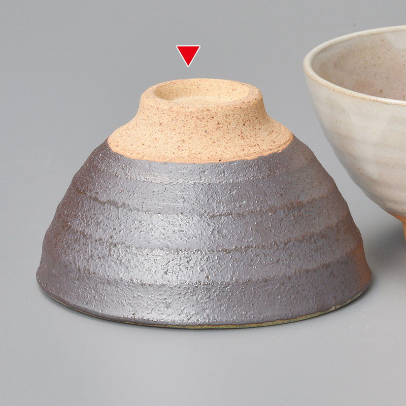 山万 41640-570 黒萩飯碗(小) 1個（ご注文単位1個）【直送品】