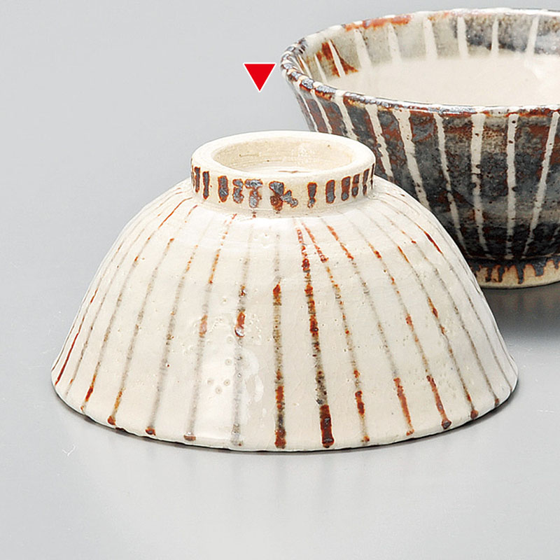 山万 41507-510 志野十草飯碗 1個（ご注文単位1個）【直送品】