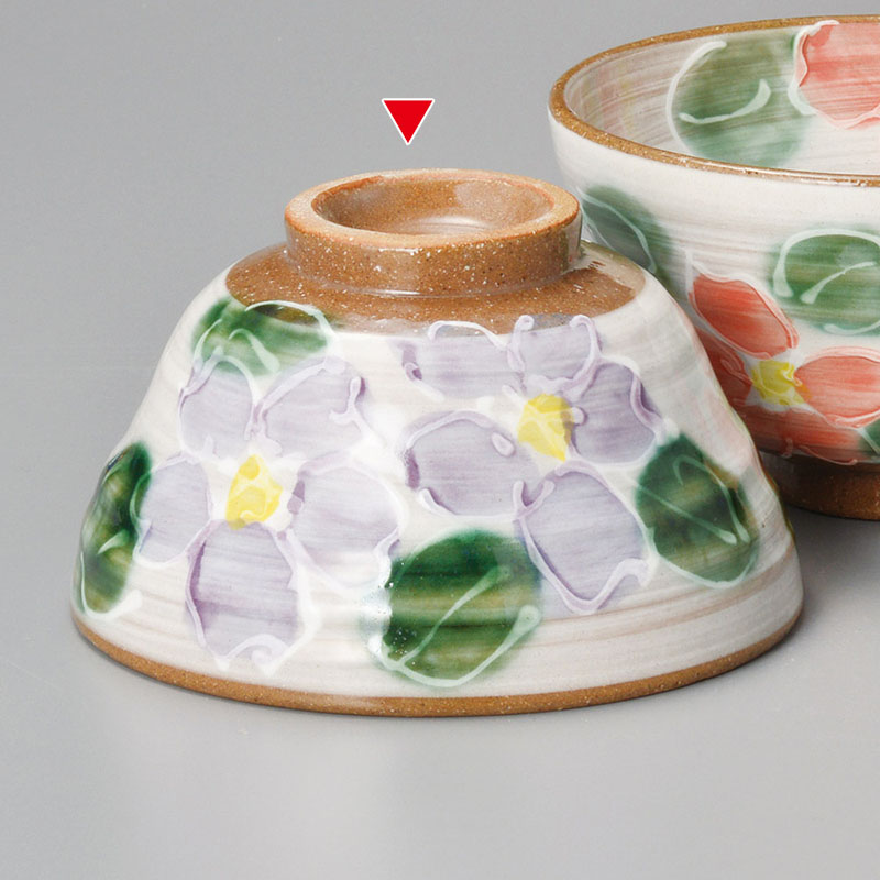 山万 41628-190 粉引さくら(青)茶碗 1個（ご注文単位1個）【直送品】