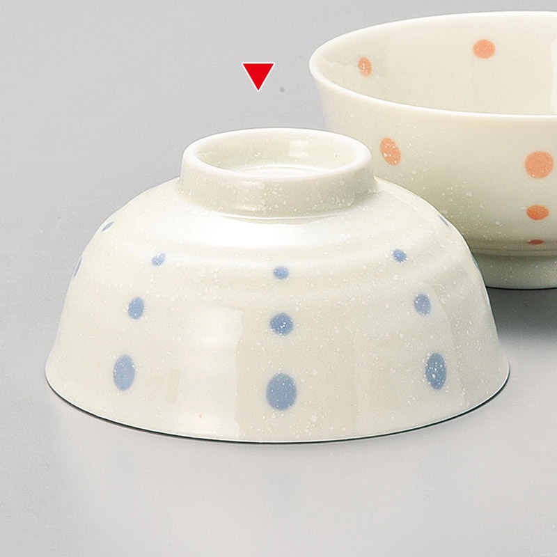 山万 41951-190 水玉BL茶碗 1個（ご注文単位1個）【直送品】