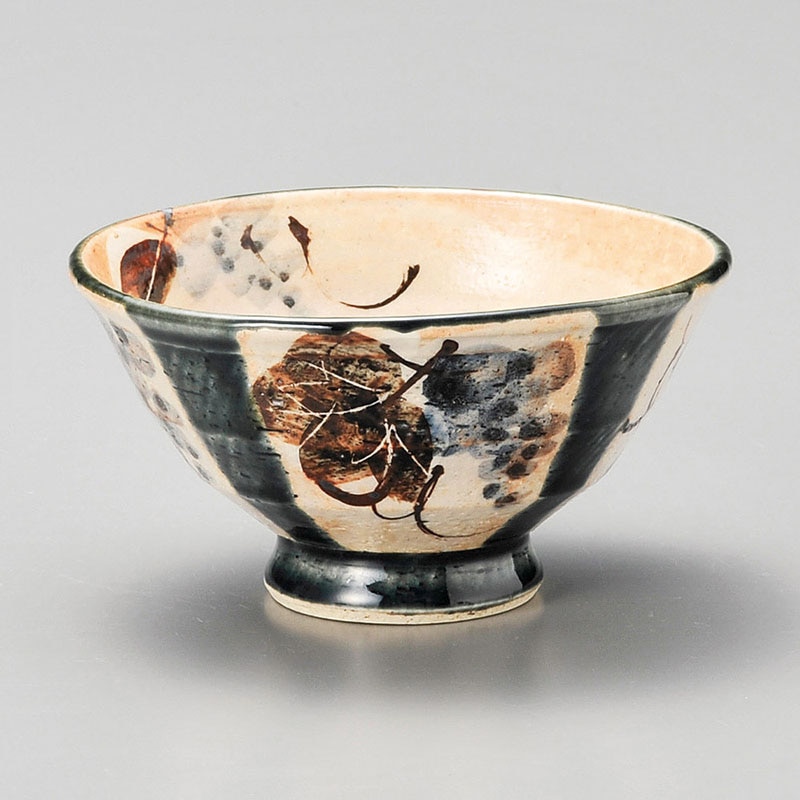 山万 42104-270 間取藍ぶどう飯碗 1個（ご注文単位1個）【直送品】