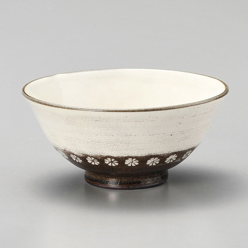 山万 42201-440 粉引三島茶碗 1個（ご注文単位1個）【直送品】