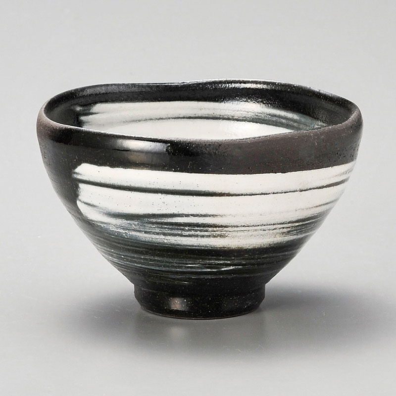 山万 42126-510 黒陶飯碗 1個（ご注文単位1個）【直送品】