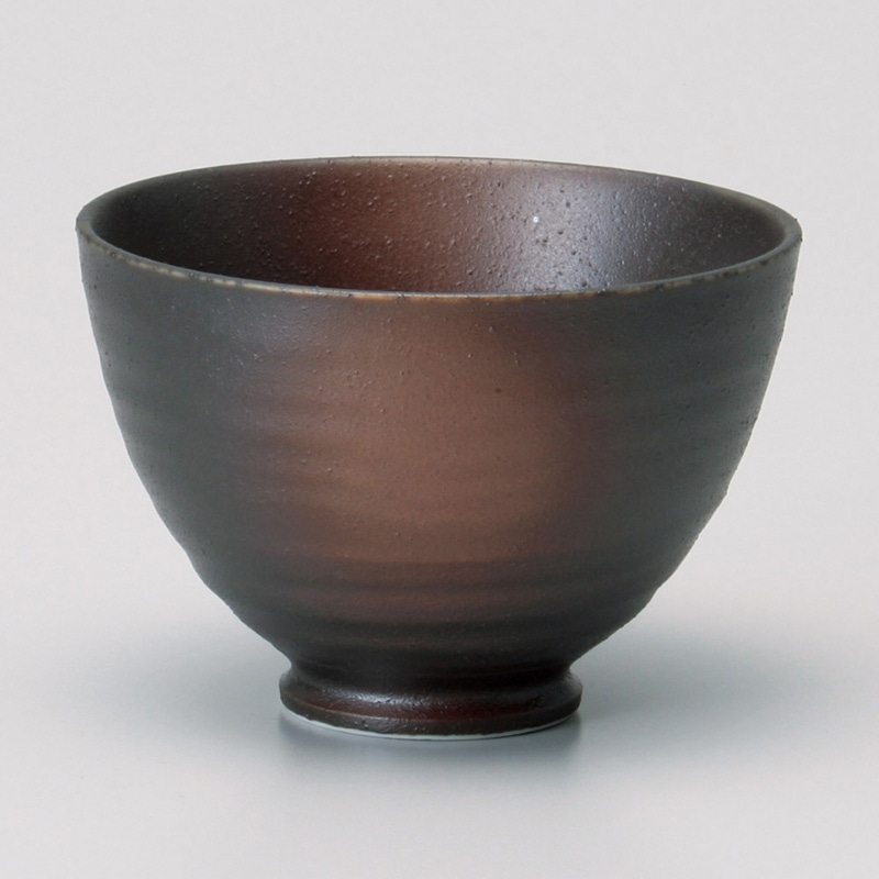 山万 42313-450 黒伊賀吹飯碗 1個（ご注文単位1個）【直送品】