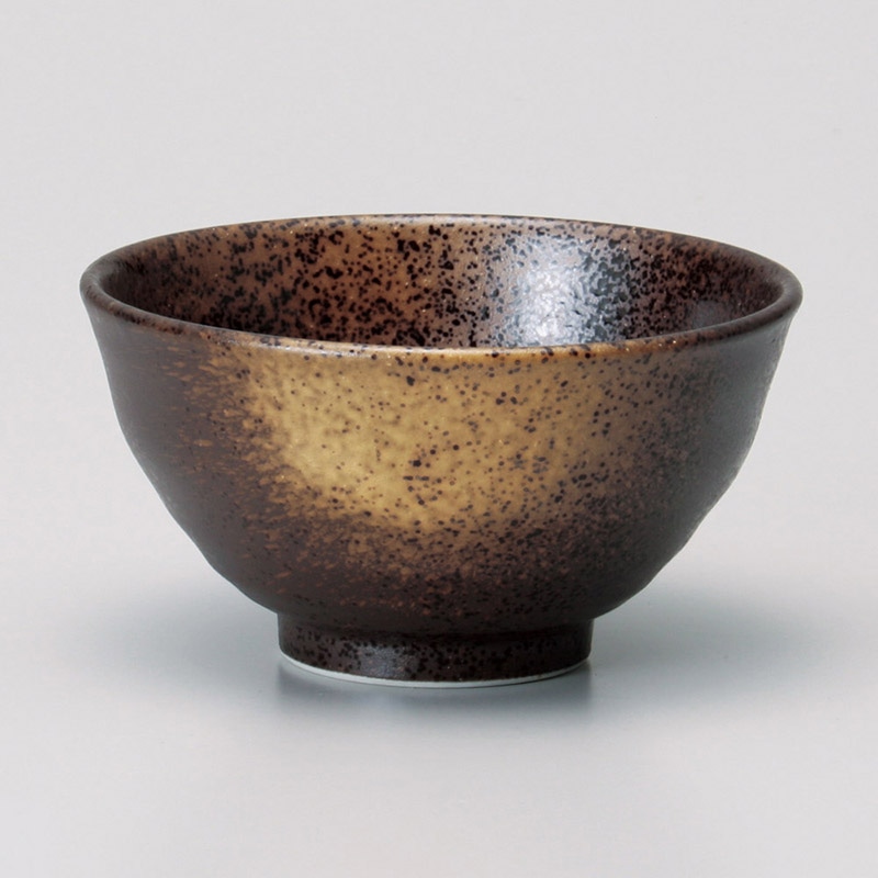 山万 42422-270 黒金彩手引3.6飯碗 1個（ご注文単位1個）【直送品】