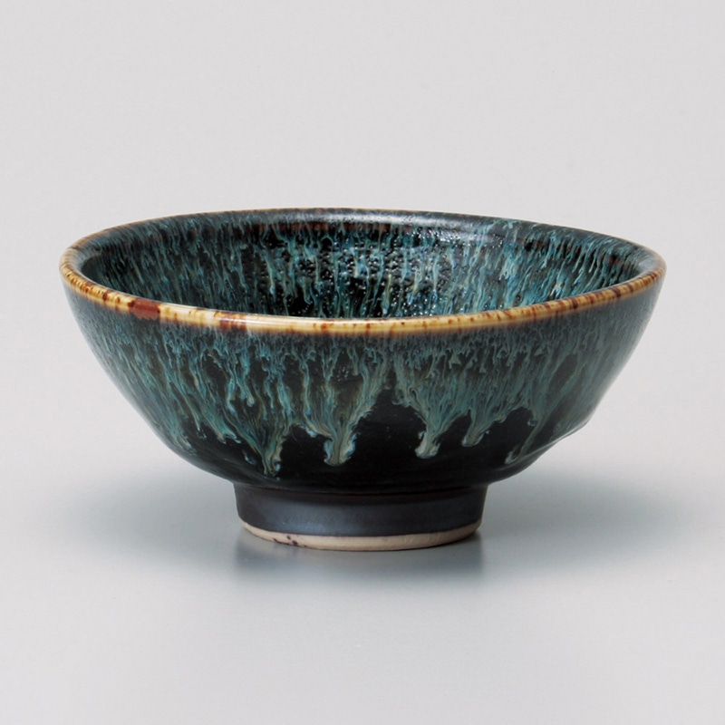 山万 42301-230 ゆず天目白糸中平茶碗 1個（ご注文単位1個）【直送品】