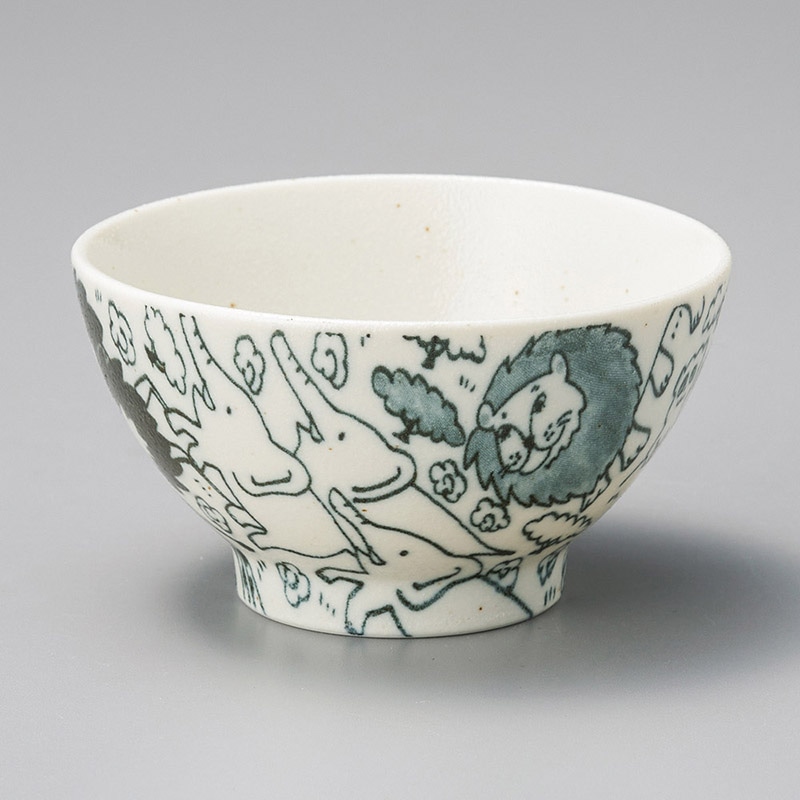 山万 42512-190 草原の仲間茶碗 1個（ご注文単位1個）【直送品】