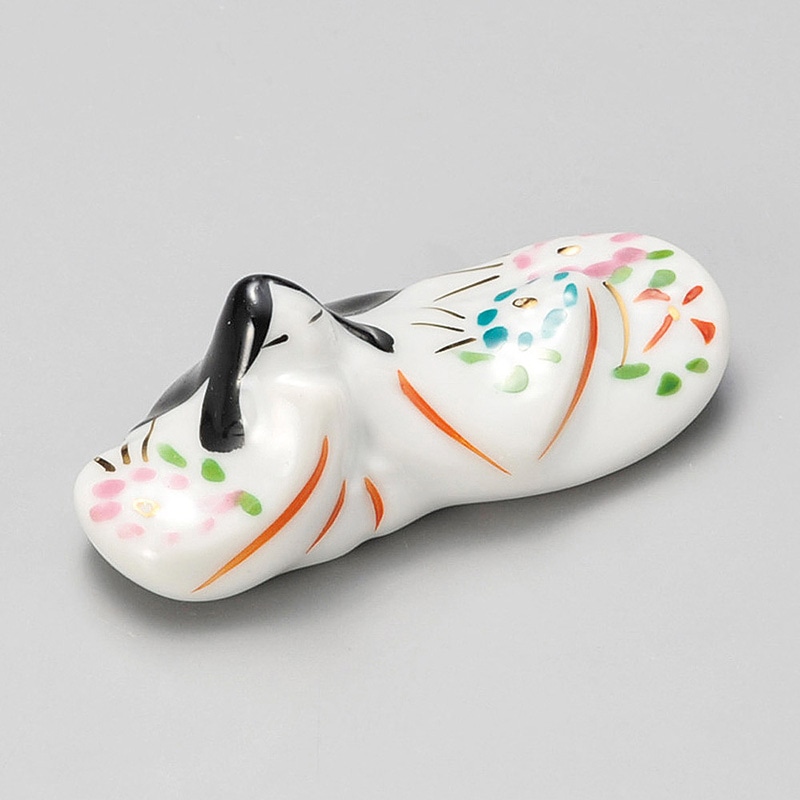 山万 42842-430 お姫様(白)箸置 1個（ご注文単位1個）【直送品】