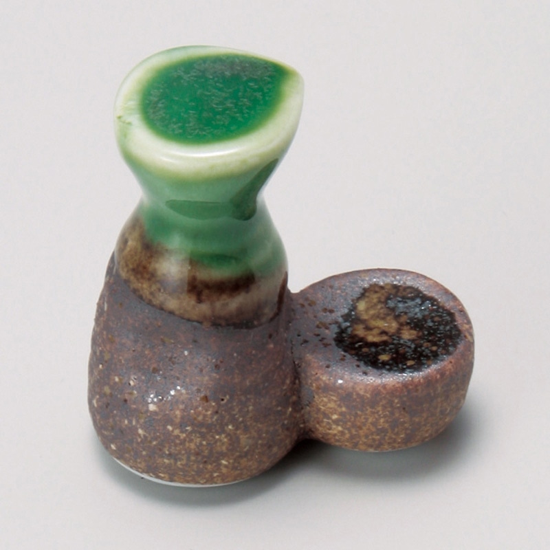 山万 42855-450 箸置呑んべえ伊賀織部 1個（ご注文単位1個）【直送品】