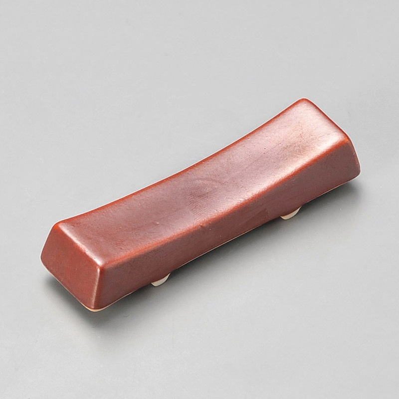 山万 42920-430 赤鉄切板箸置 1個（ご注文単位1個）【直送品】