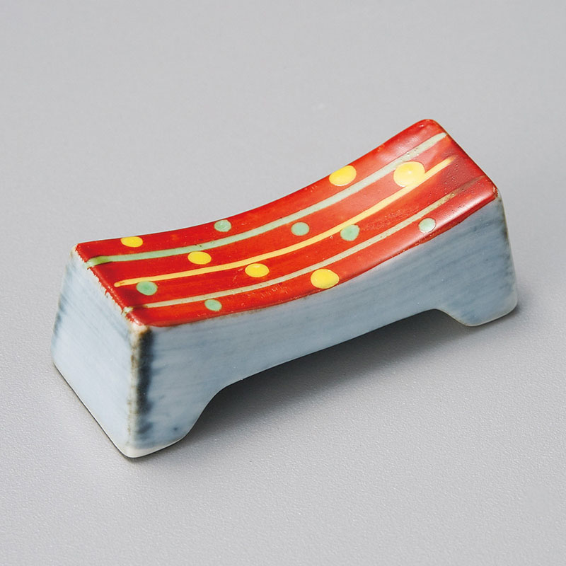 山万 43257-310 赤水玉箸置 1個（ご注文単位1個）【直送品】