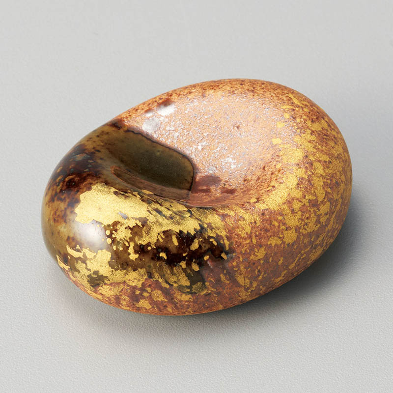 山万 42929-430 織部金彩豆玉箸置 1個（ご注文単位1個）【直送品】