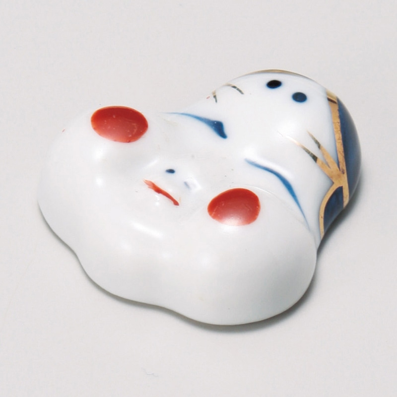 山万 42852-430 錦おかめ箸置 1個（ご注文単位1個）【直送品】