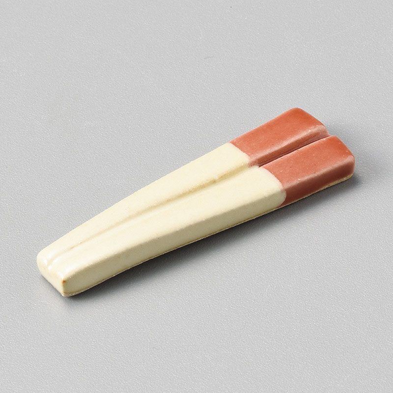 山万 43005-570 はし箸置 茶 1個（ご注文単位1個）【直送品】