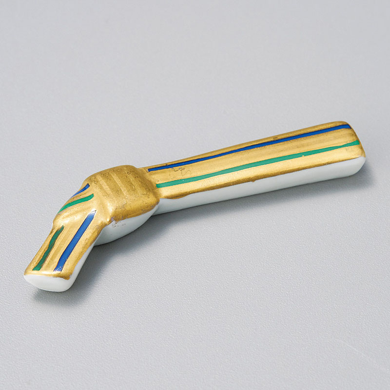 山万 43239-310 三色縞箸置 1個（ご注文単位1個）【直送品】