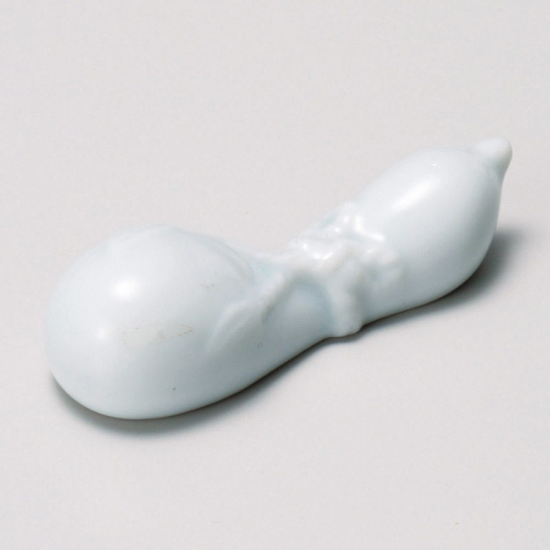 山万 43031-430 箸置青地ヒサゴ 1個（ご注文単位1個）【直送品】