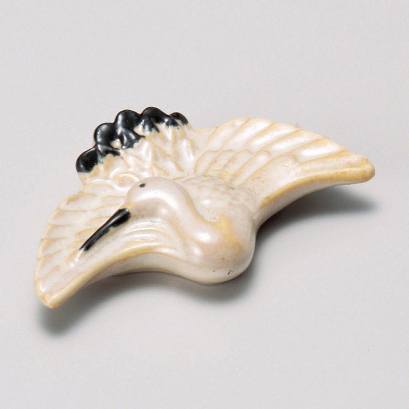 山万 42850-100 箸置ラスター鶴 1個（ご注文単位1個）【直送品】