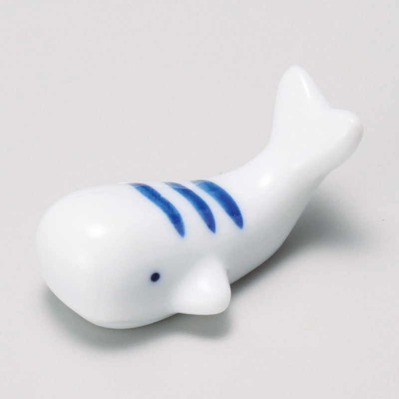 山万 43036-450 箸置青クジラ 1個（ご注文単位1個）【直送品】