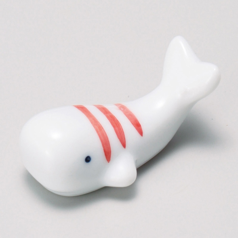 山万 43035-450 箸置赤クジラ 1個（ご注文単位1個）【直送品】