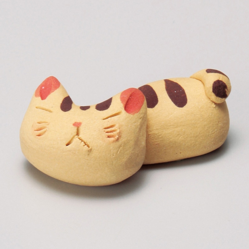 山万 43110-450 手造り猫トラ箸置 1個（ご注文単位1個）【直送品】