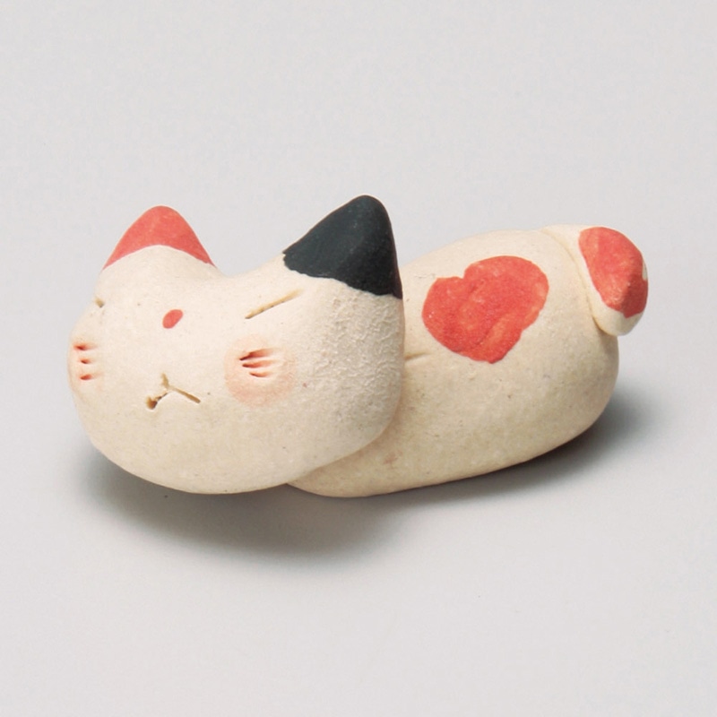 山万 43111-450 手造り猫ミケ箸置 1個（ご注文単位1個）【直送品】