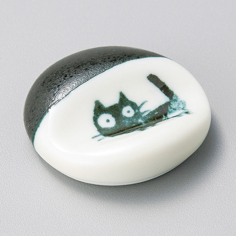 山万 43126-190 くろ黒ねこ箸置 1個（ご注文単位1個）【直送品】