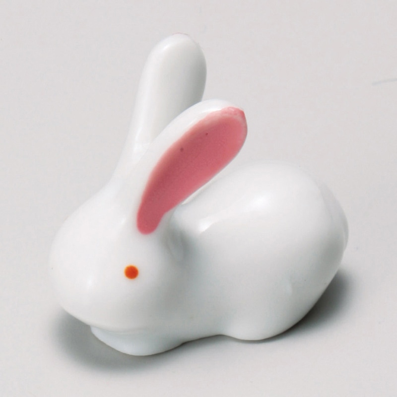山万 43129-450 耳うさぎ(ピンク)箸置 1個（ご注文単位1個）【直送品】