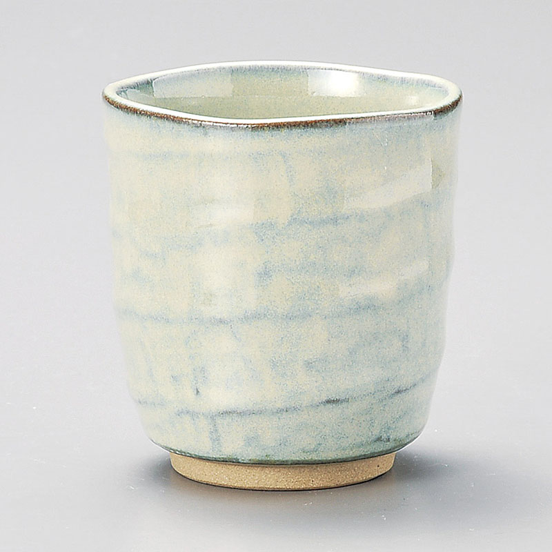 山万 43523-200 均窯グリーン寿司湯呑 1個（ご注文単位1個）【直送品】