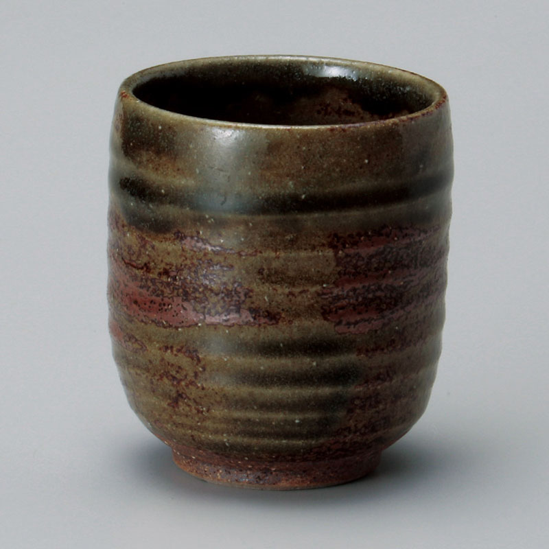 山万 43430-190 織部タタキ寿司湯呑 1個（ご注文単位1個）【直送品】