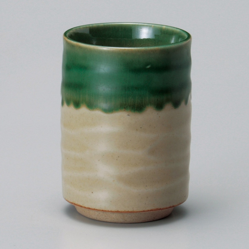 山万 43525-230 波ソギオリベ流し寿司湯呑 1個（ご注文単位1個）【直送品】