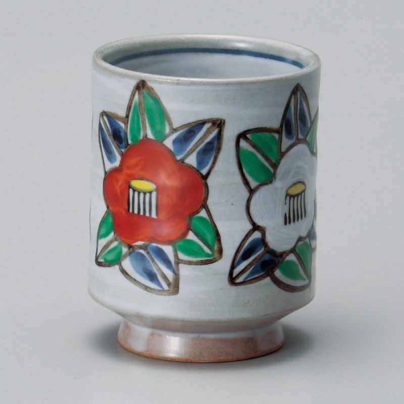 山万 43511-570 錦椿中寿司湯呑 1個（ご注文単位1個）【直送品】