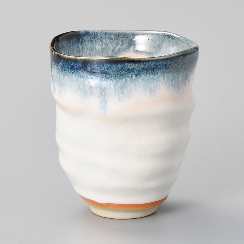 山万 43419-230 青霞新六兵衛中寿司湯呑 1個（ご注文単位1個）【直送品】