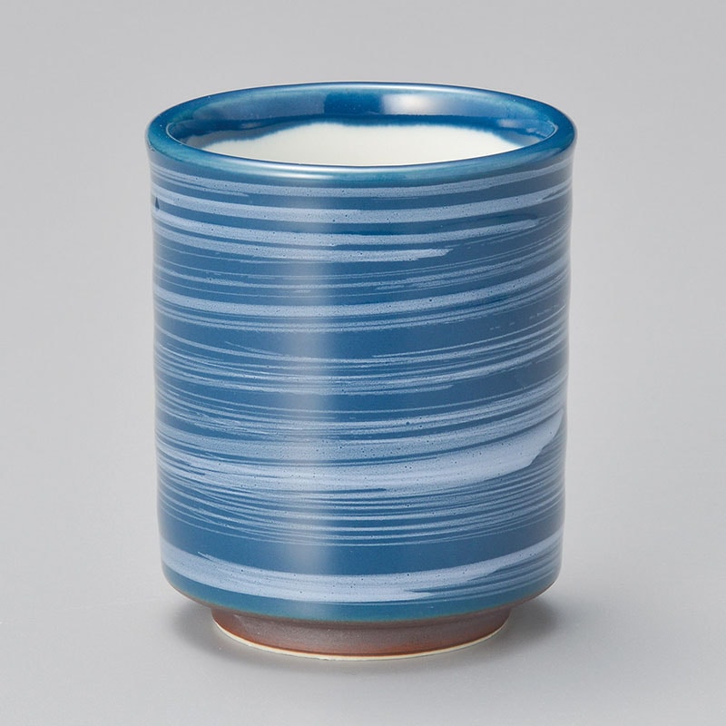 山万 43520-190 青彩刷毛寿司湯呑 1個(ご注文単位1個)【直送品】