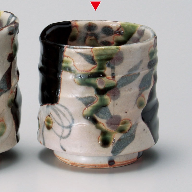 山万 43602-510 黒織部湯呑 小 1個（ご注文単位1個）【直送品】