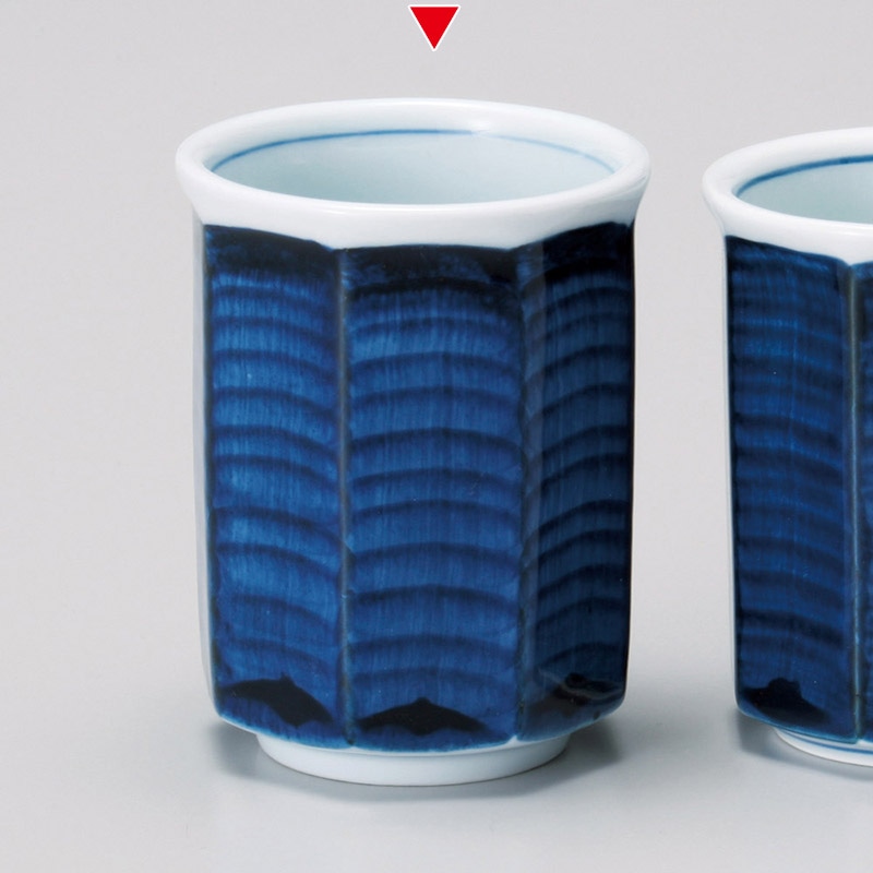 山万 43609-250 濃八角湯呑 大組湯呑 1個（ご注文単位1個）【直送品】