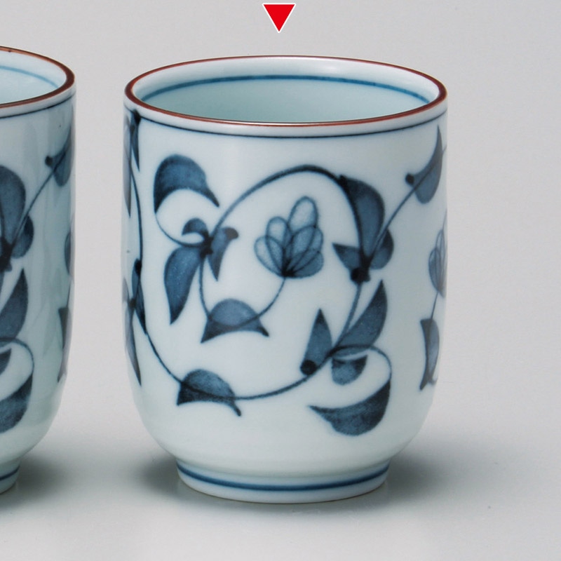 山万 43640-430 タル型花唐草湯呑小 1個（ご注文単位1個）【直送品】