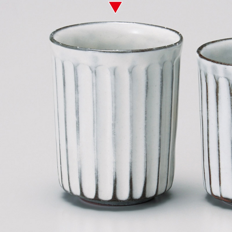 山万 43711-440 しのぎ十草湯呑 大 1個（ご注文単位1個）【直送品】