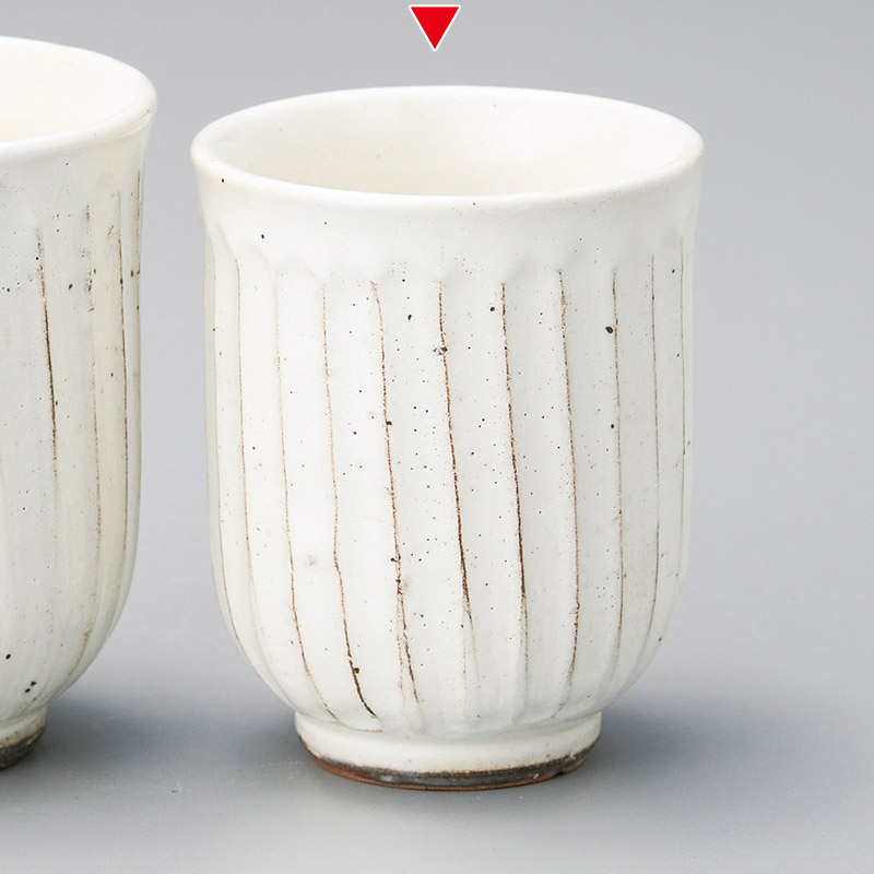 山万 43618-330 粉引ソギ目湯呑 小 1個（ご注文単位1個）【直送品】