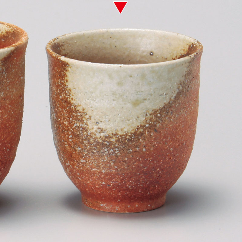 山万 43728-660 きなり反湯呑(小)(信楽焼) 1個（ご注文単位1個）【直送品】