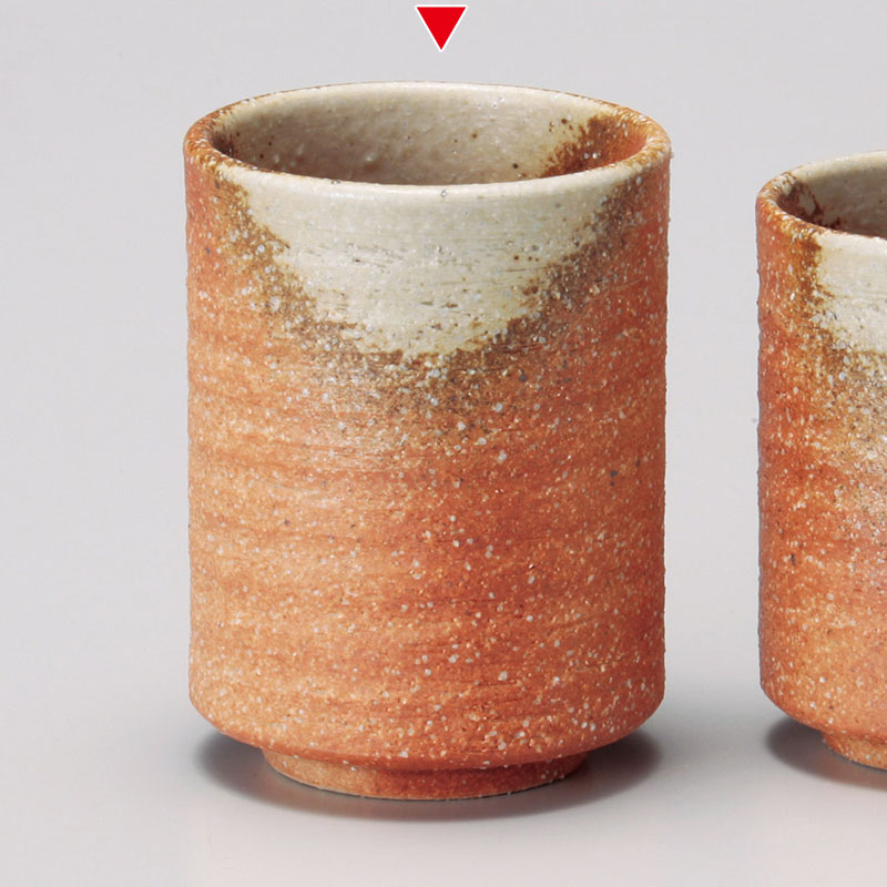 山万 43729-660 きなり切立湯呑(大)(信楽焼) 1個（ご注文単位1個）【直送品】