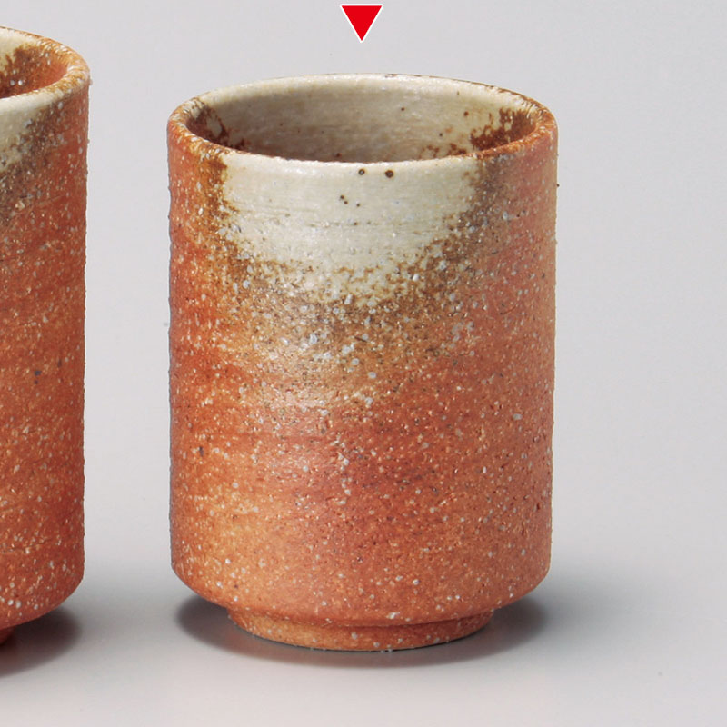 山万 43730-660 きなり切立湯呑(小)(信楽焼) 1個（ご注文単位1個）【直送品】