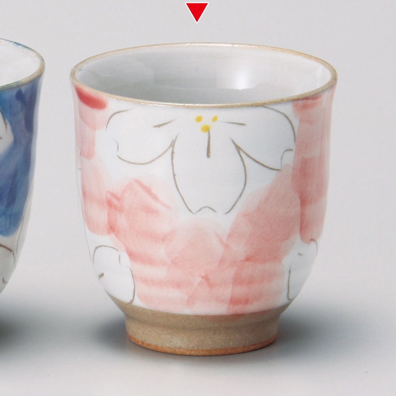 山万 43740-310 ダミ花ピンク湯呑(小) 1個（ご注文単位1個）【直送品】