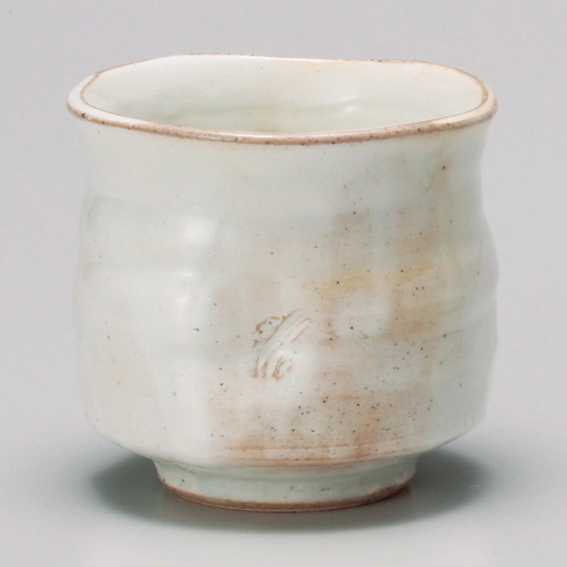 山万 43802-510 粉引湯呑 1個（ご注文単位1個）【直送品】